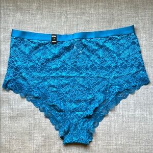 Torrid Teal Blue Hi-waist Lace Underwear NWT Plus Size 3